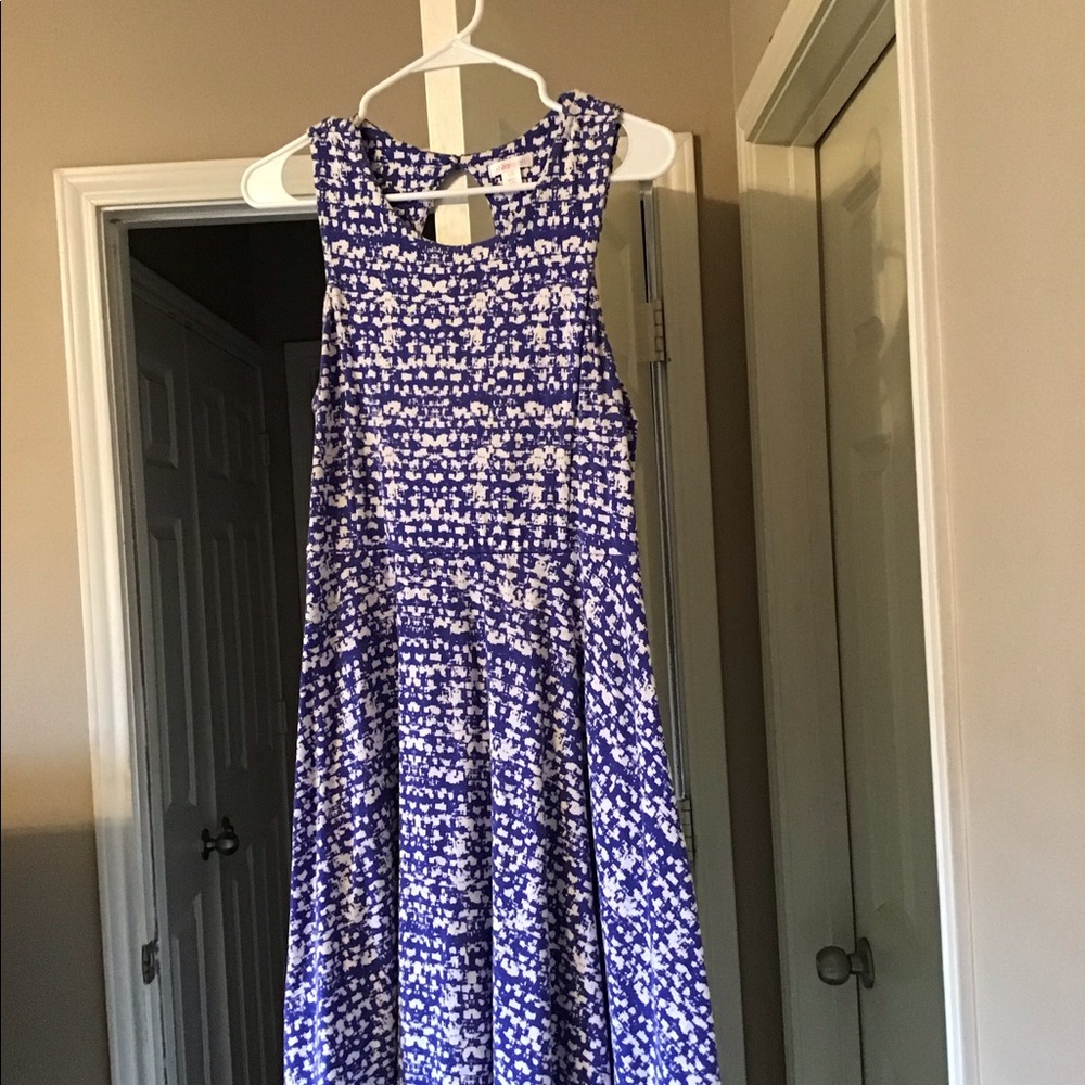 Blue And White Dress